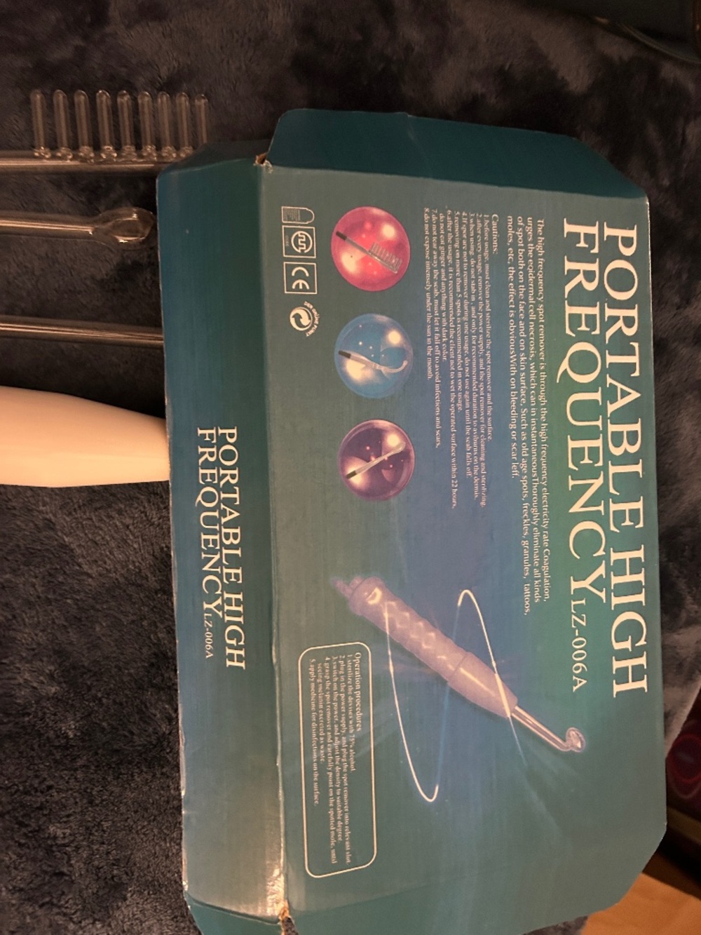 Portable high frequency, Face wand
